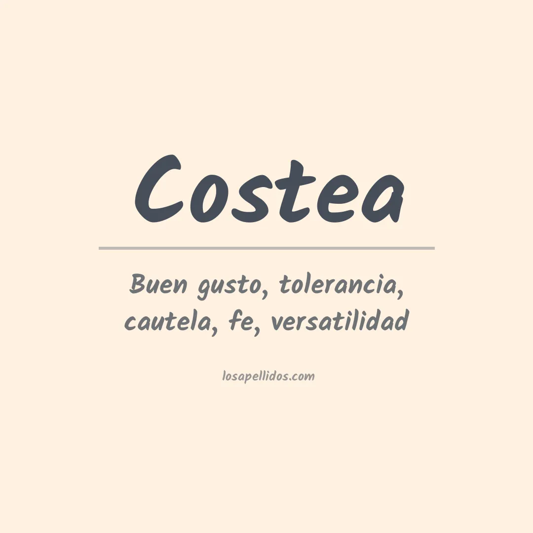 Apellido Costea