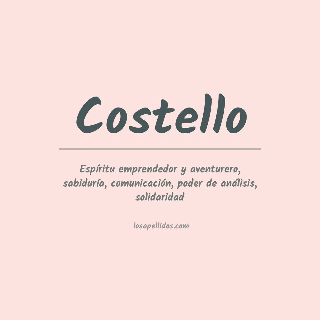 Apellido Costello