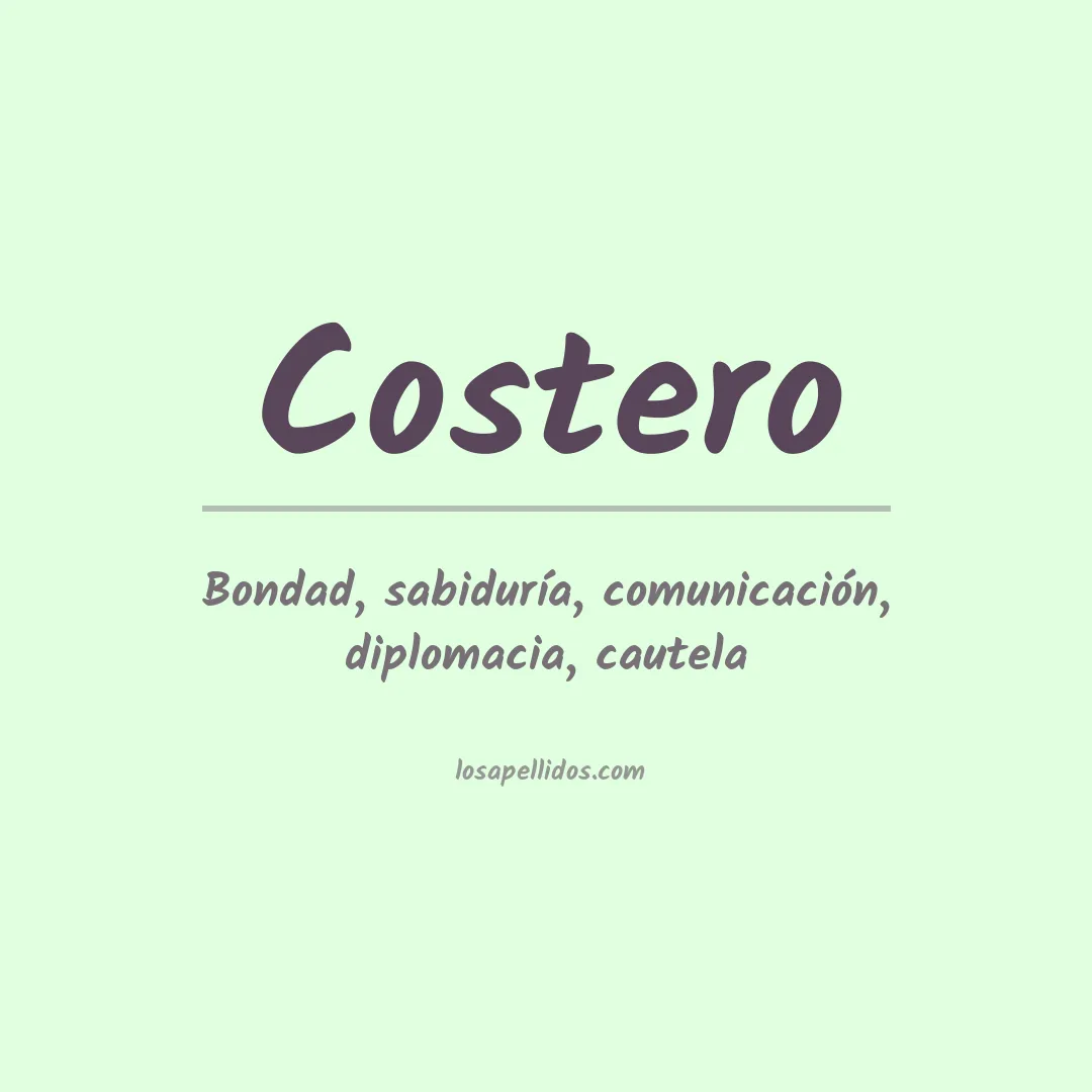 Apellido Costero