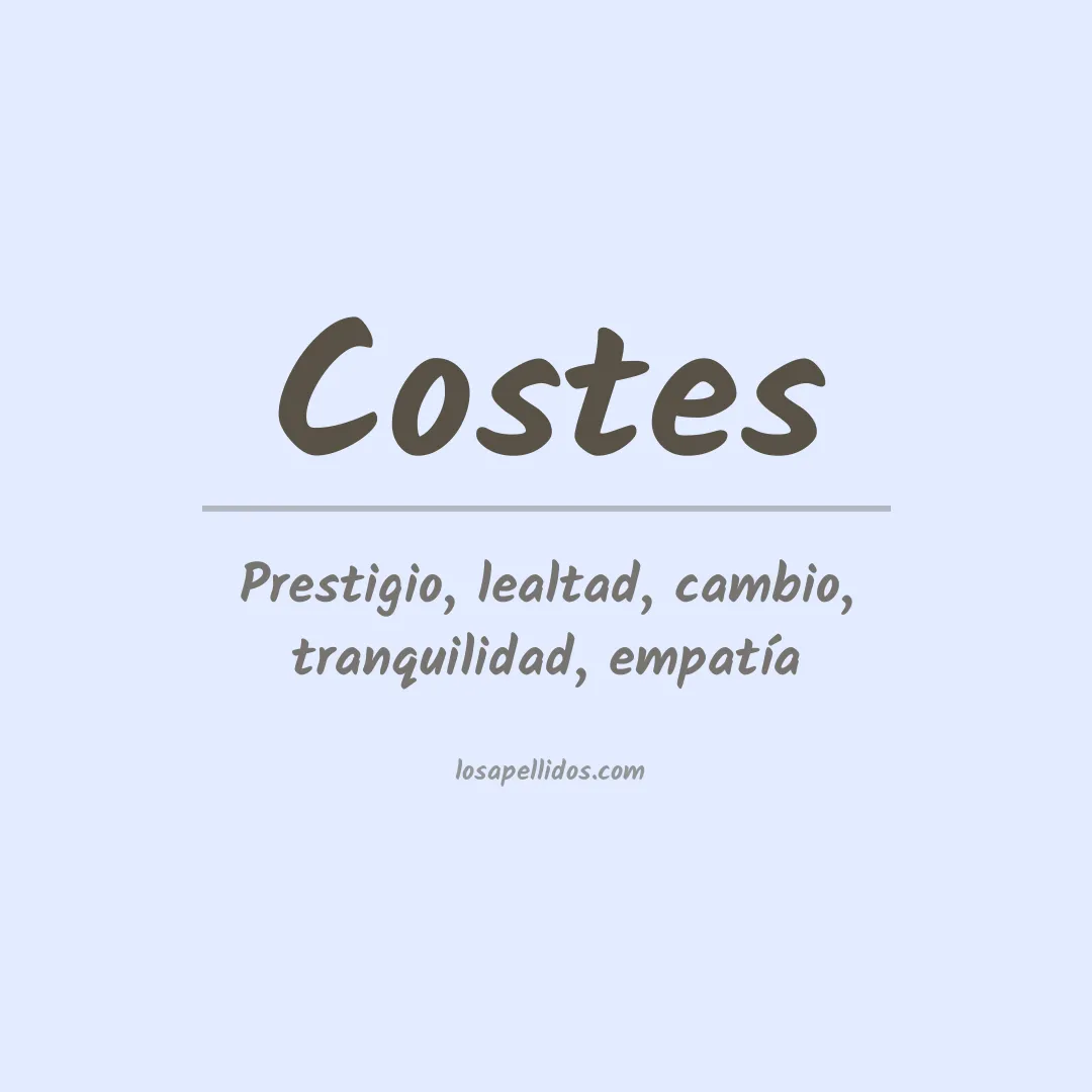 Apellido Costes