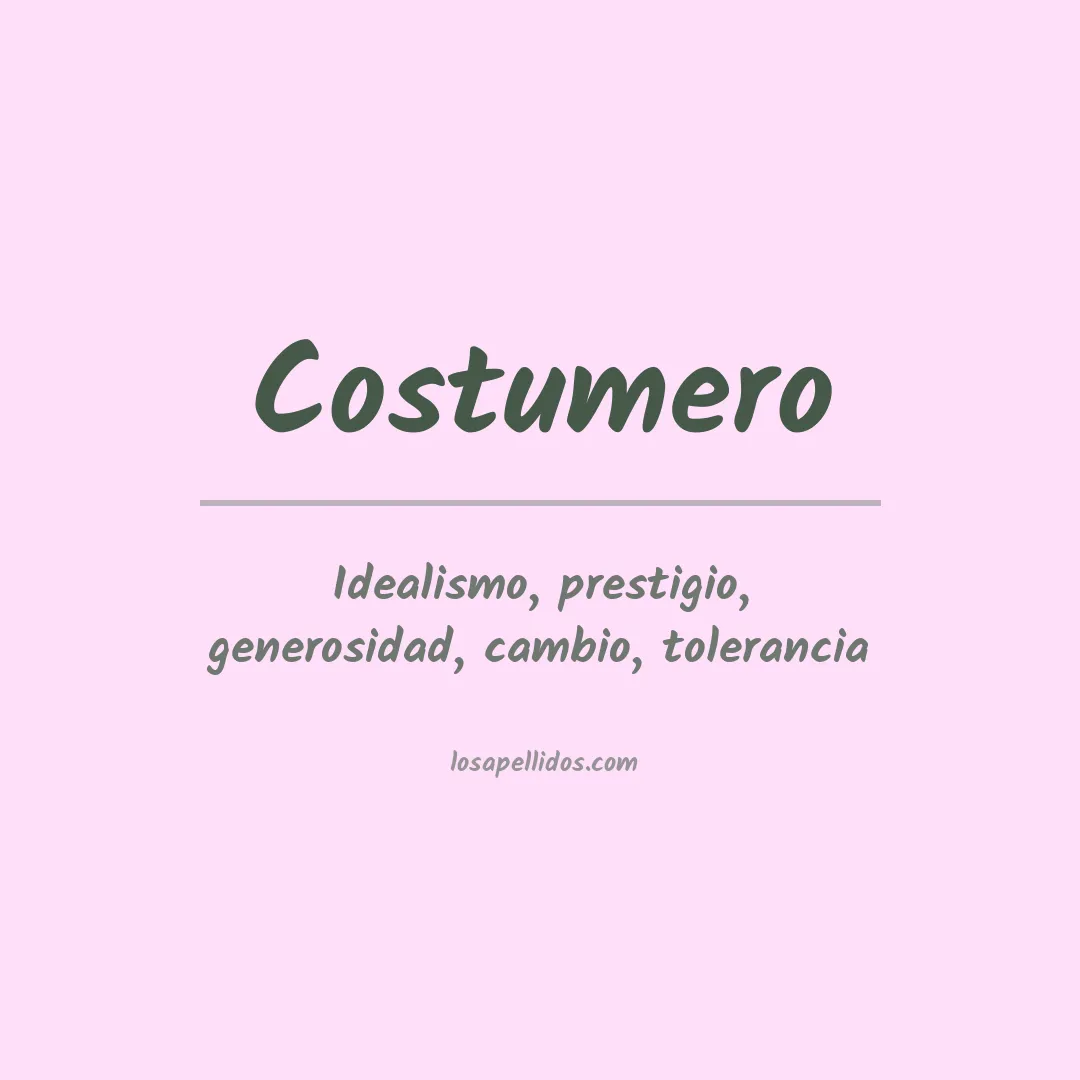 Apellido Costumero