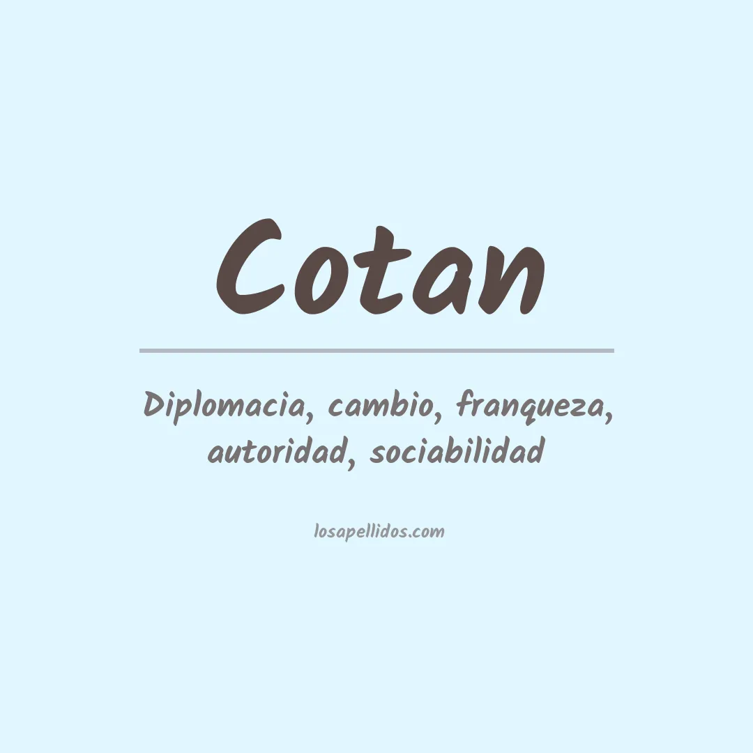 Apellido Cotan