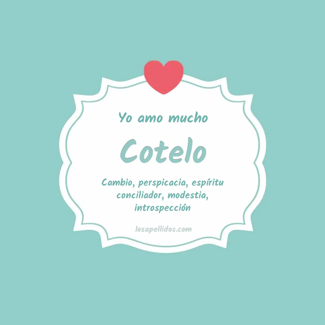 Yo amo mucho Cotelo