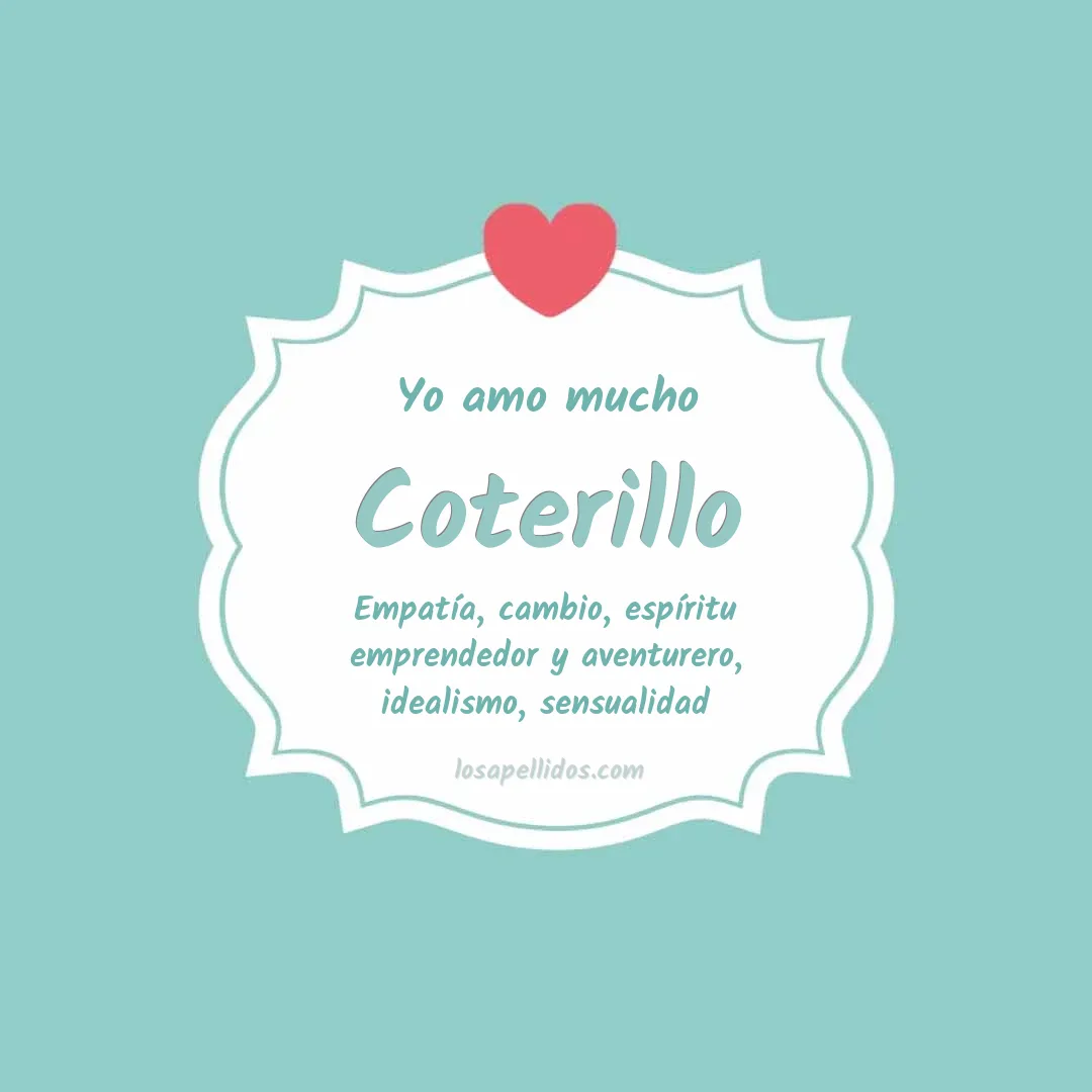 Yo amo mucho Coterillo