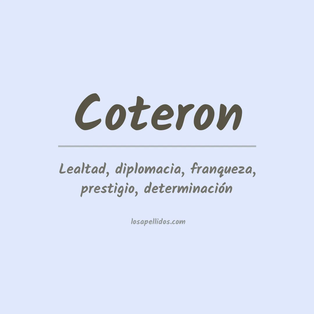 Apellido Coteron