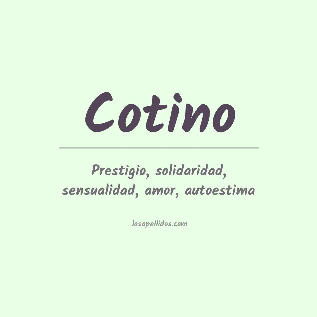 Apellido Cotino