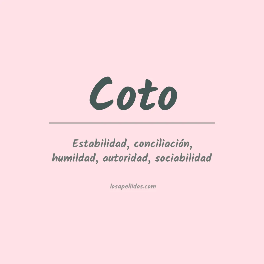Apellido Coto