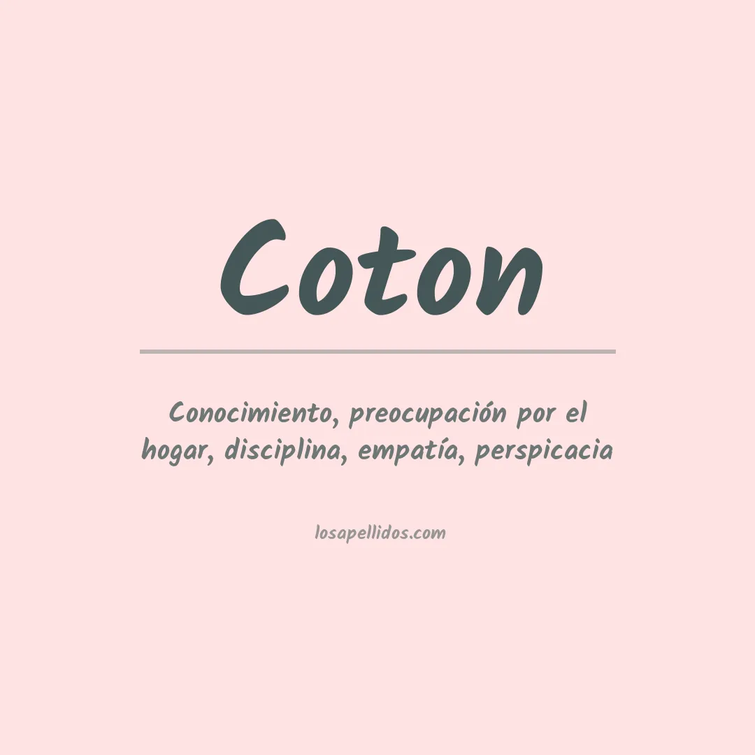 Apellido Coton