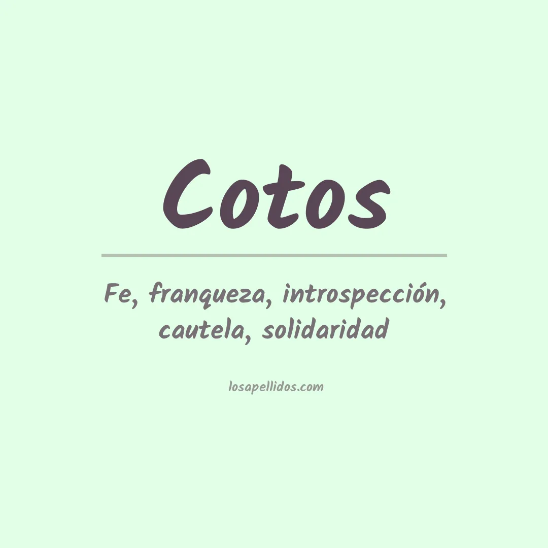 Apellido Cotos