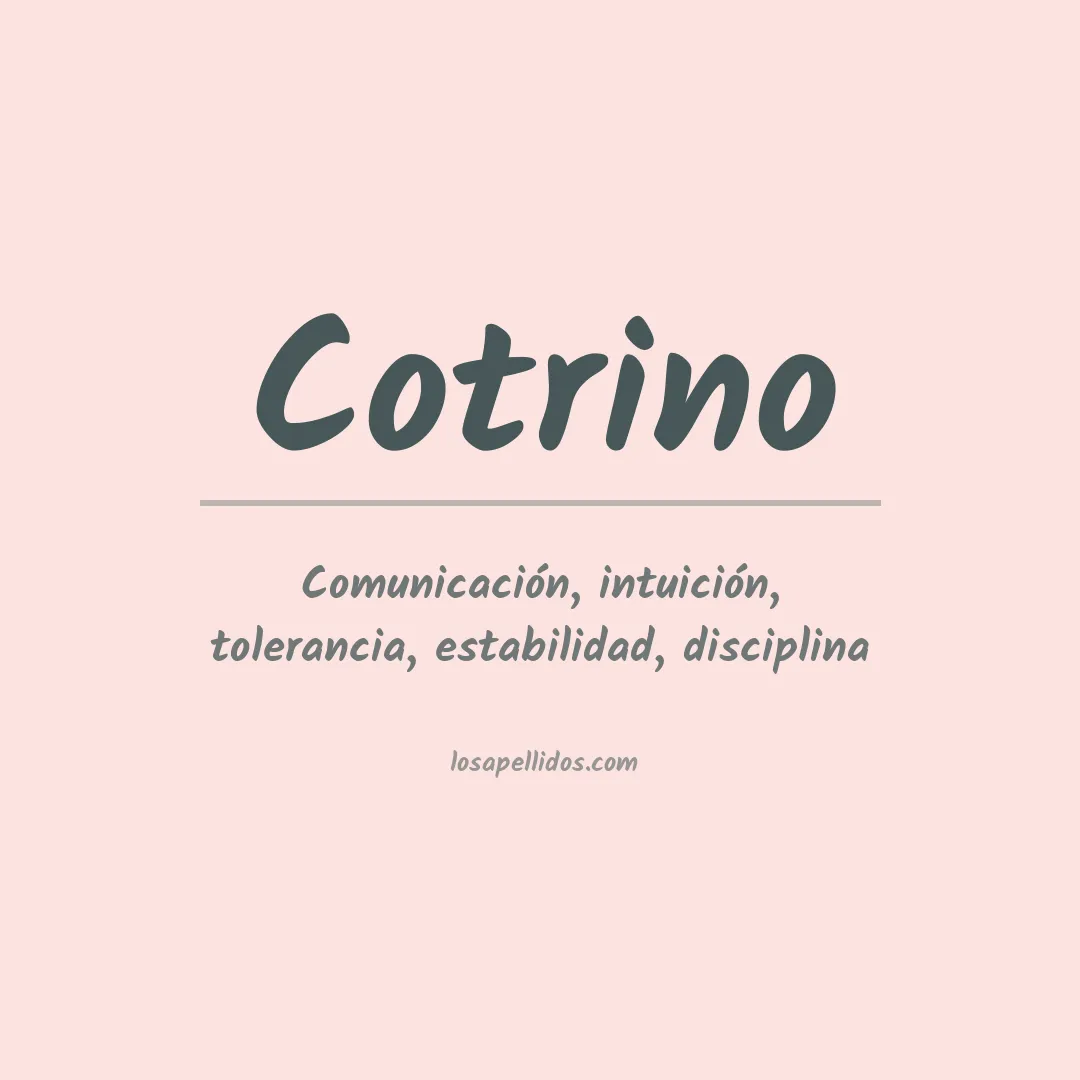 Apellido Cotrino