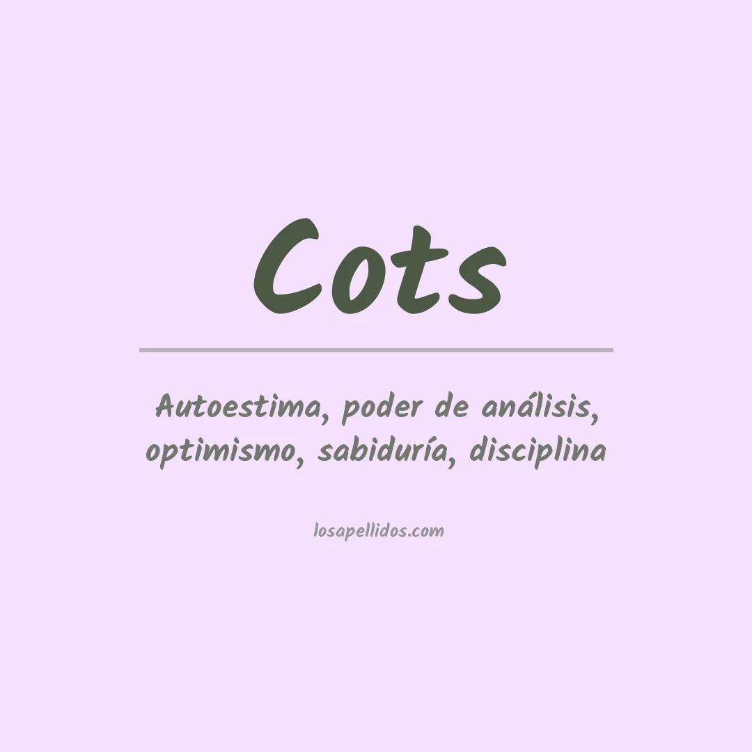 Apellido Cots