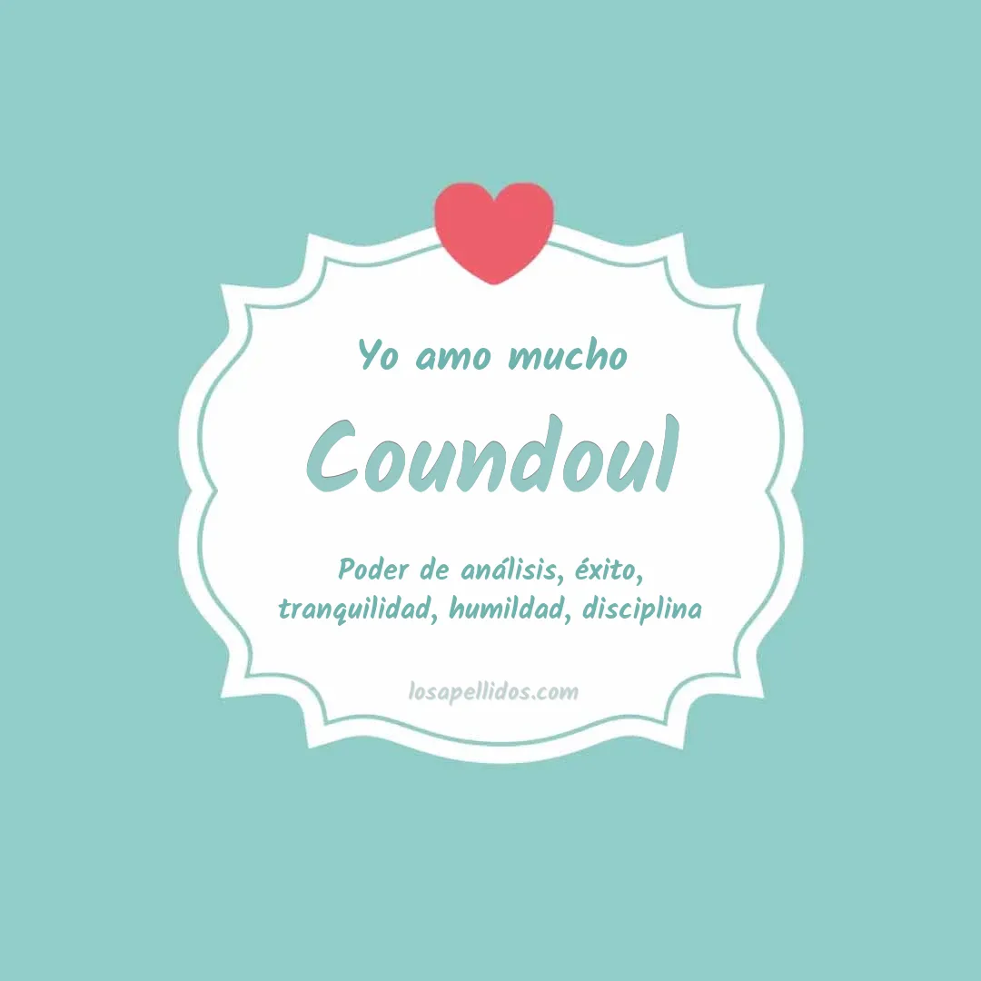 Yo amo mucho Coundoul