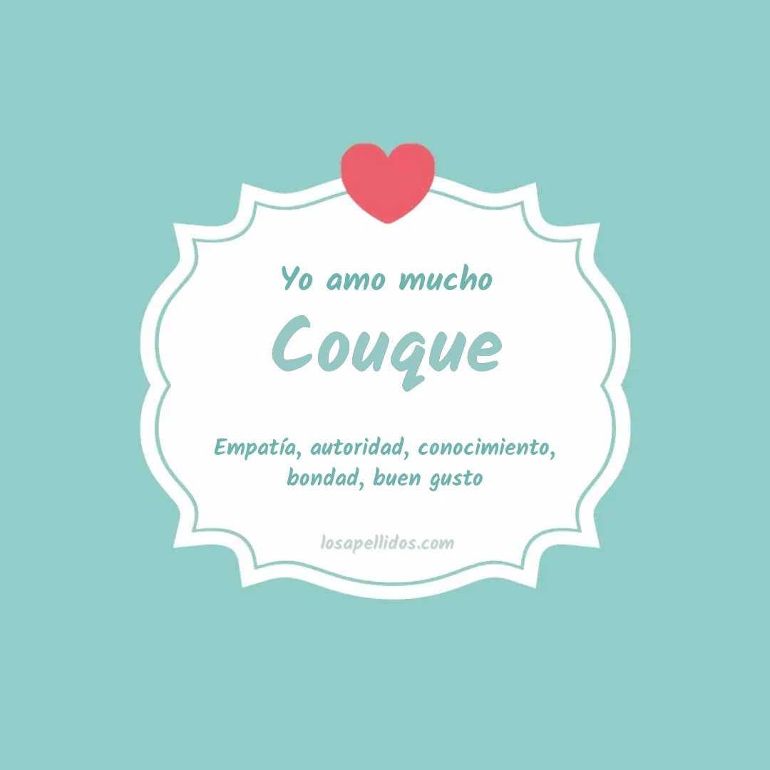 Yo amo mucho Couque