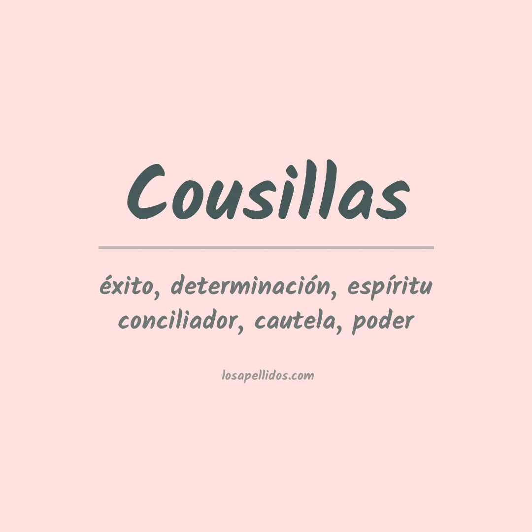Apellido Cousillas
