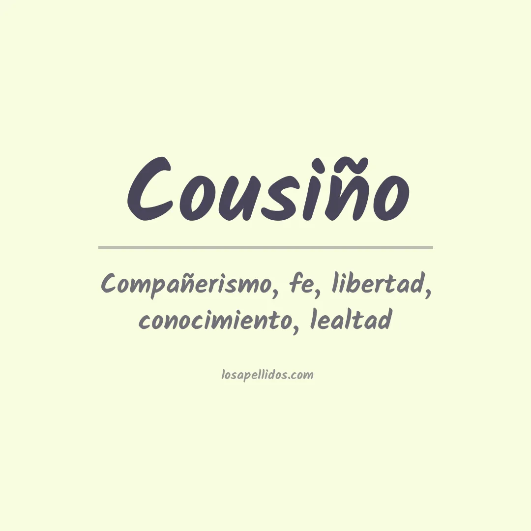 Apellido Cousiño