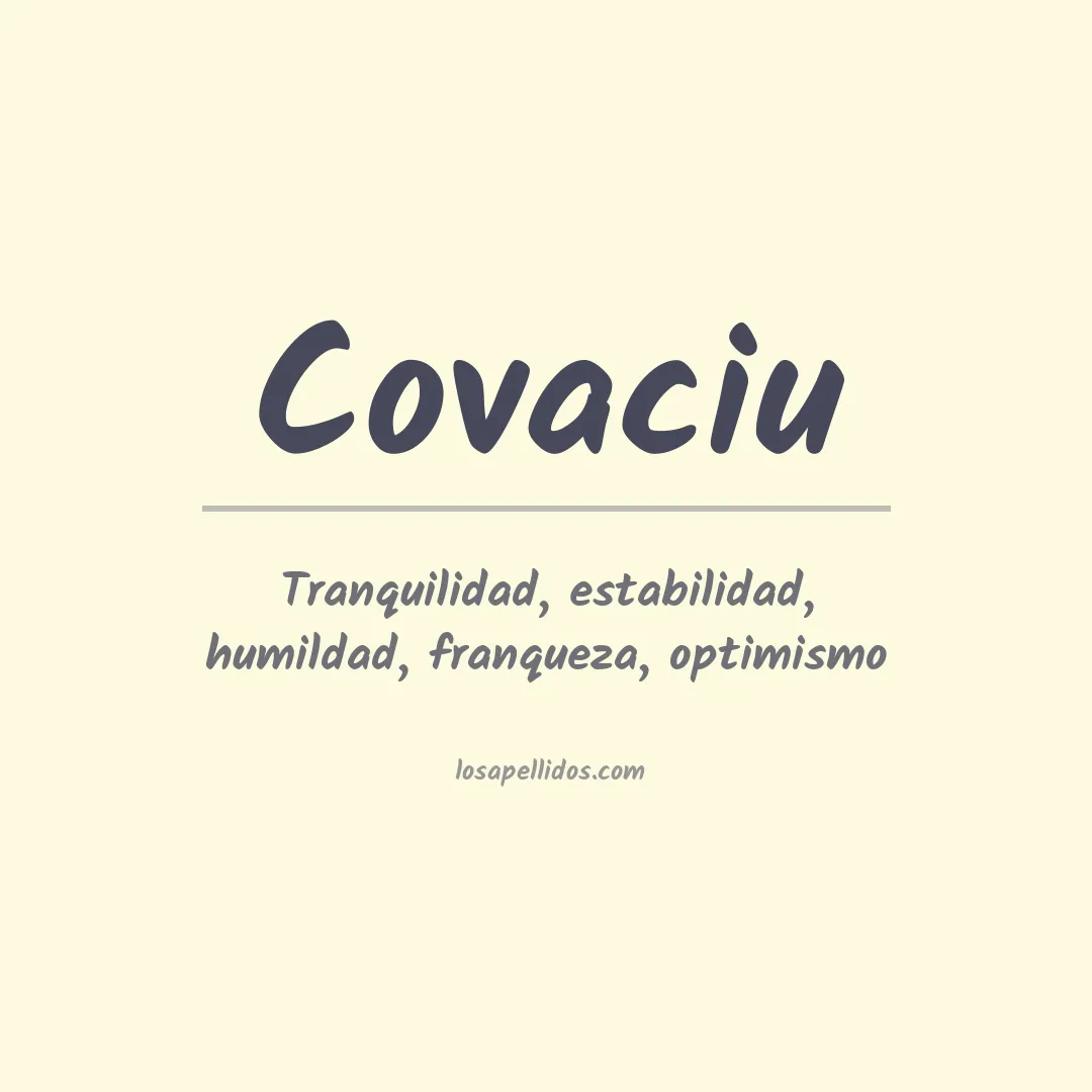 Apellido Covaciu