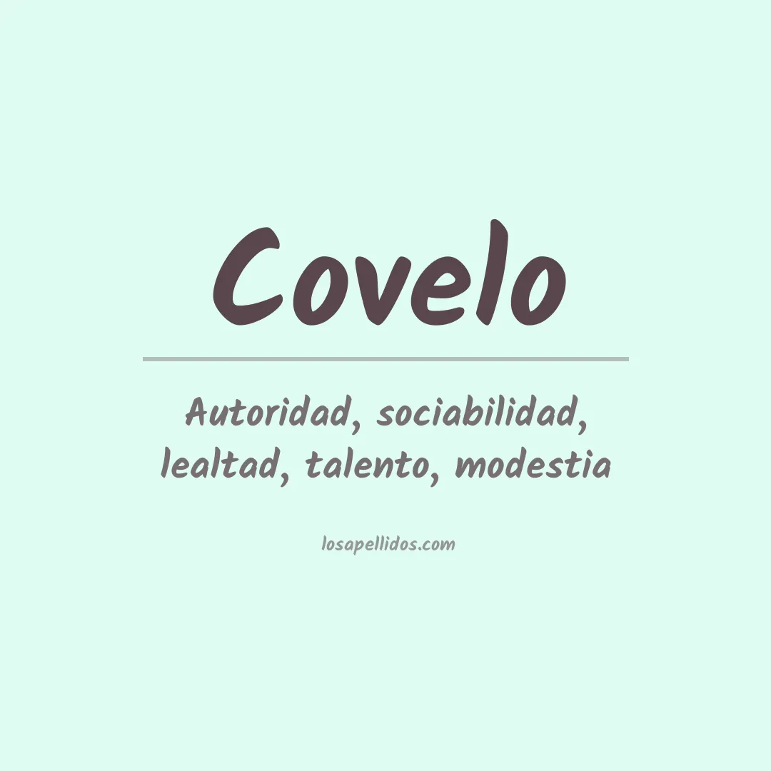 Apellido Covelo