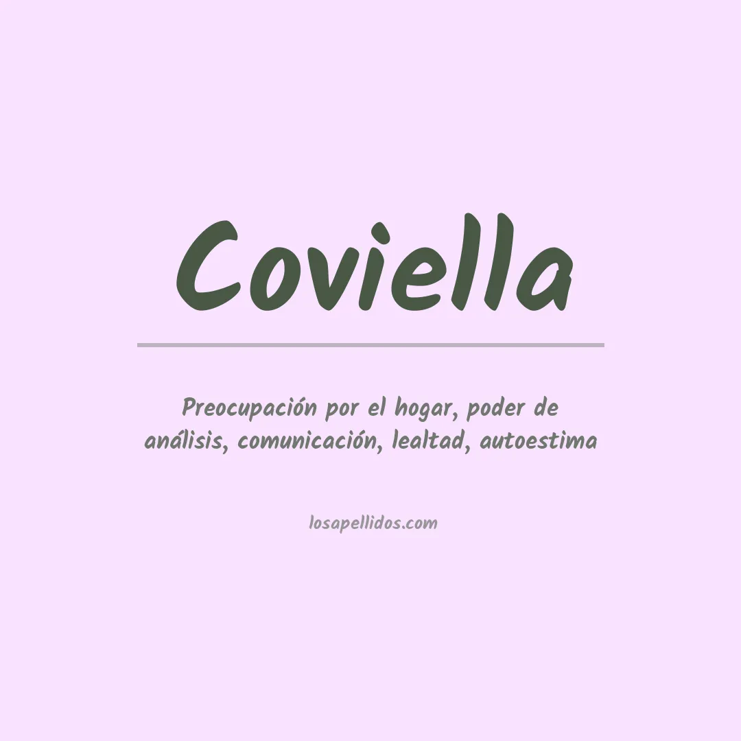 Significado del Apellido Coviella