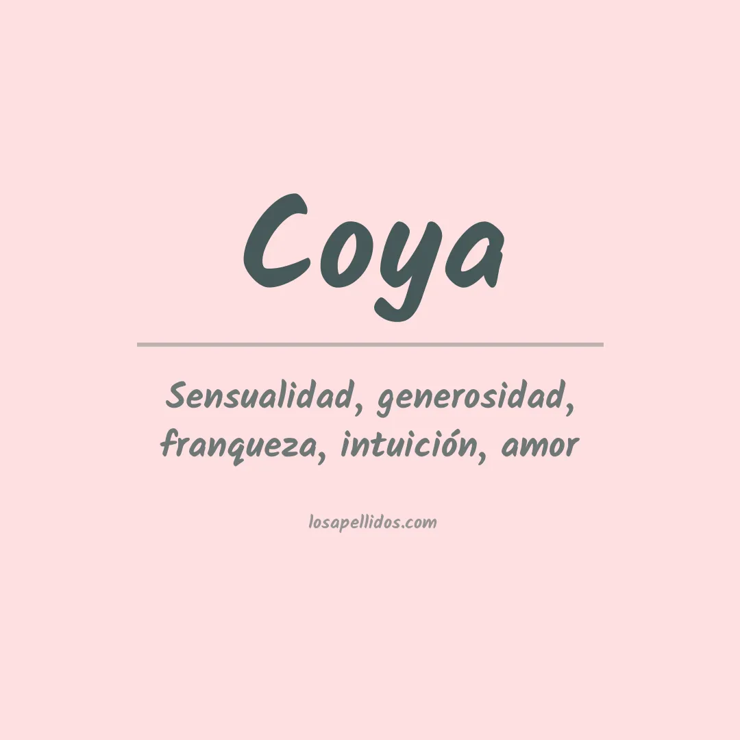 Apellido Coya