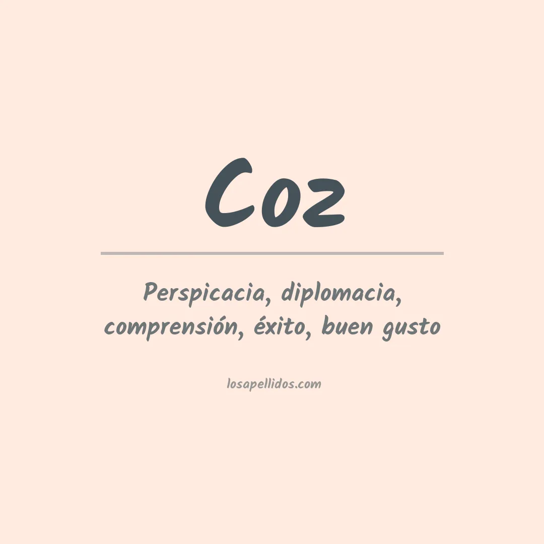 Apellido Coz