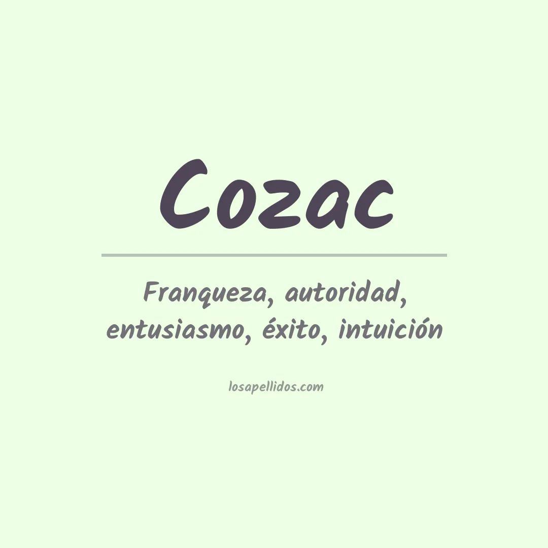 Apellido Cozac
