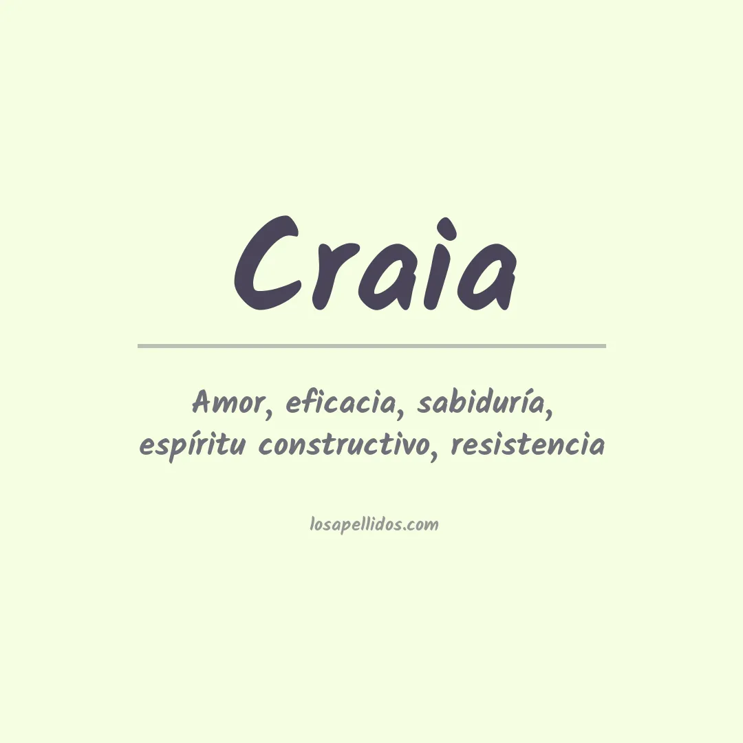 Apellido Craia
