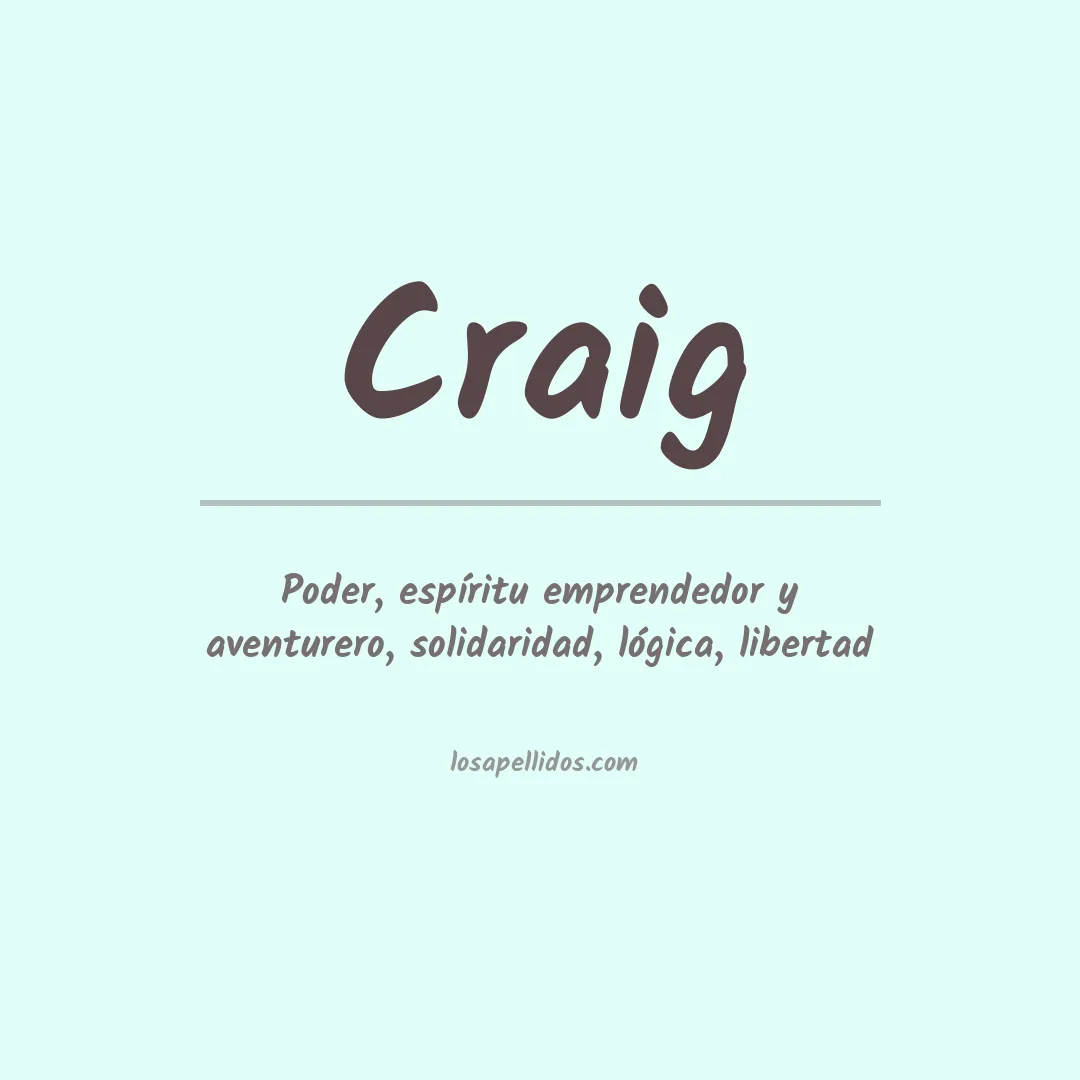Apellido Craig