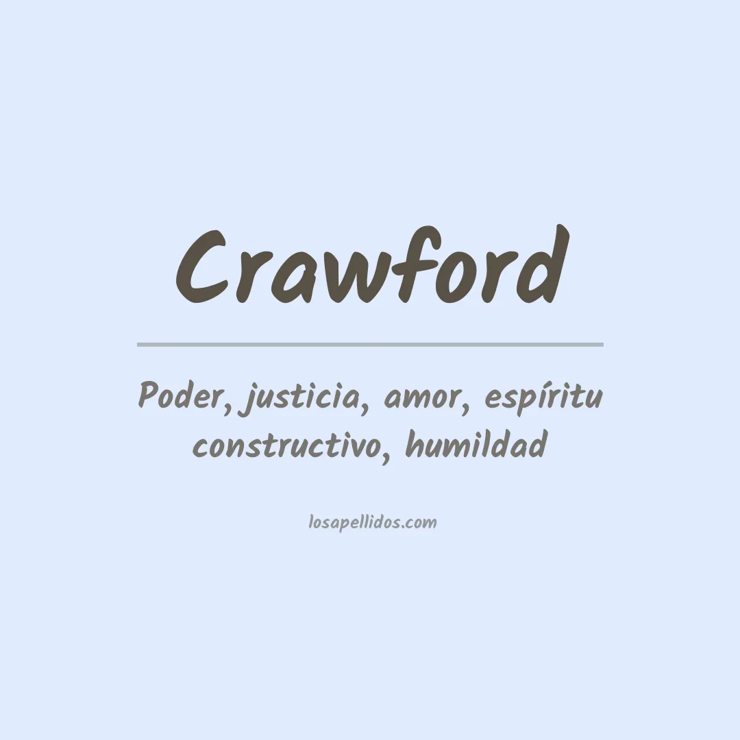Apellido Crawford