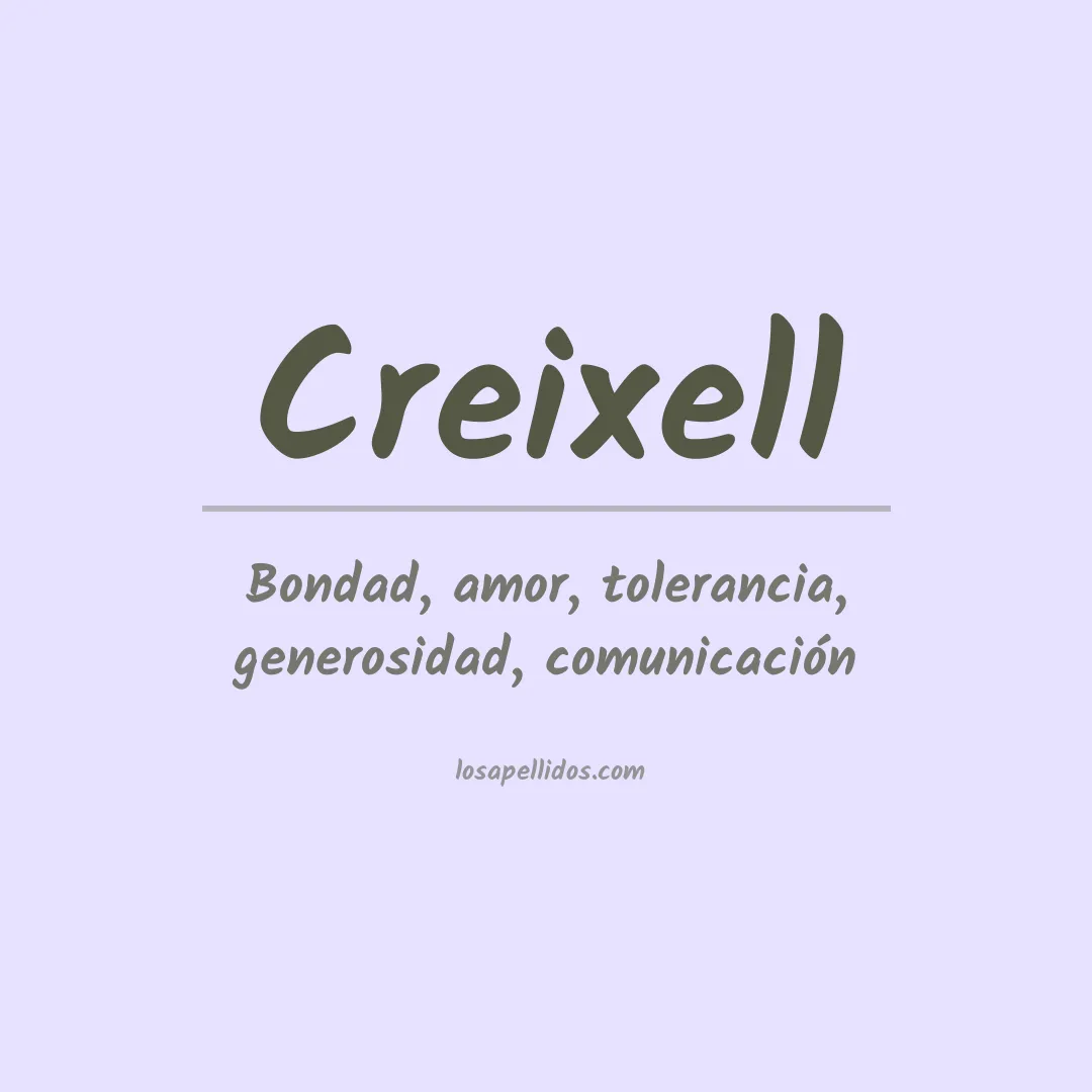 Apellido Creixell
