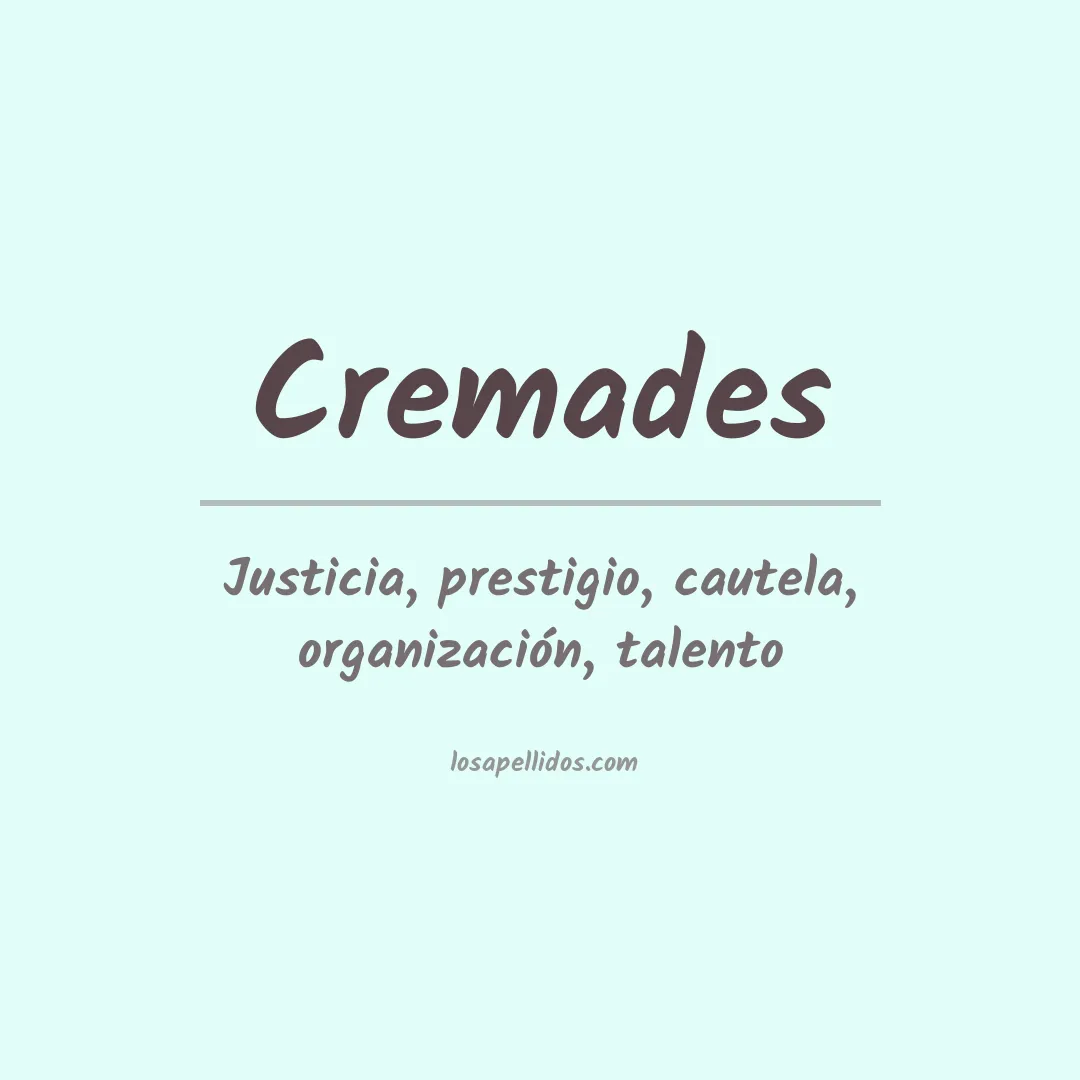 Apellido Cremades