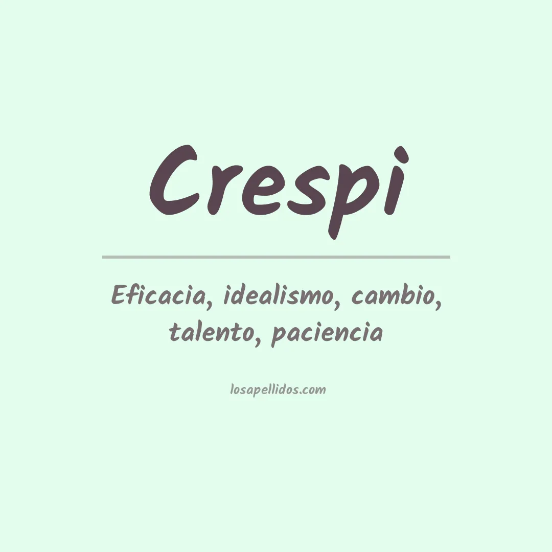 Apellido Crespi