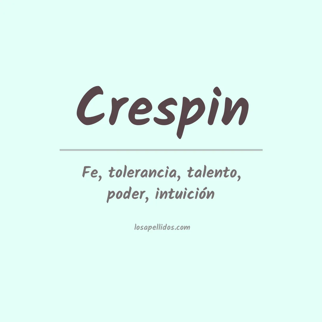 Apellido Crespin