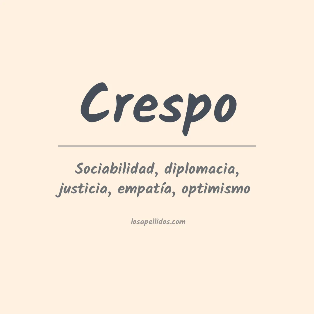 Apellido Crespo