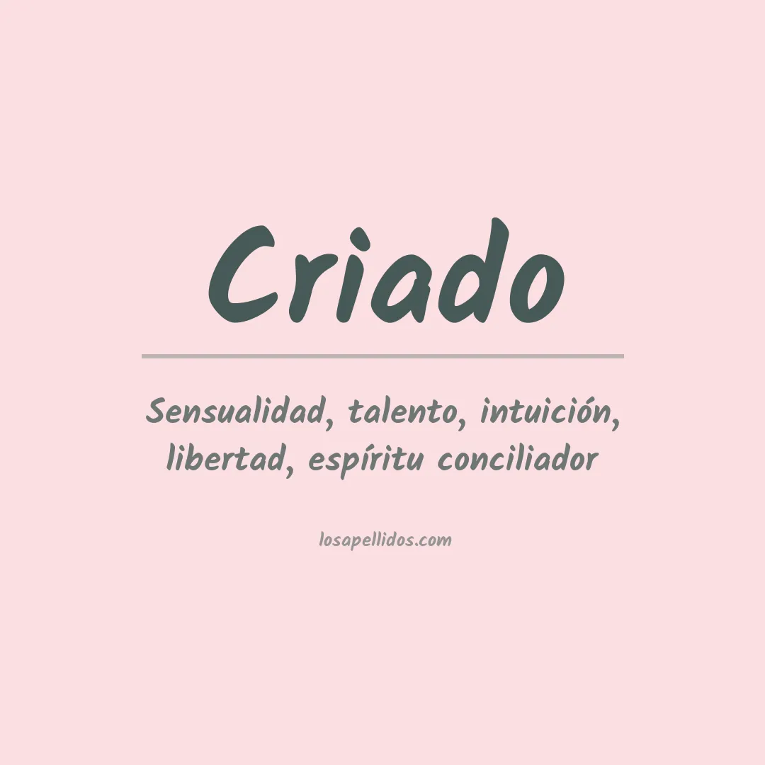 Apellido Criado