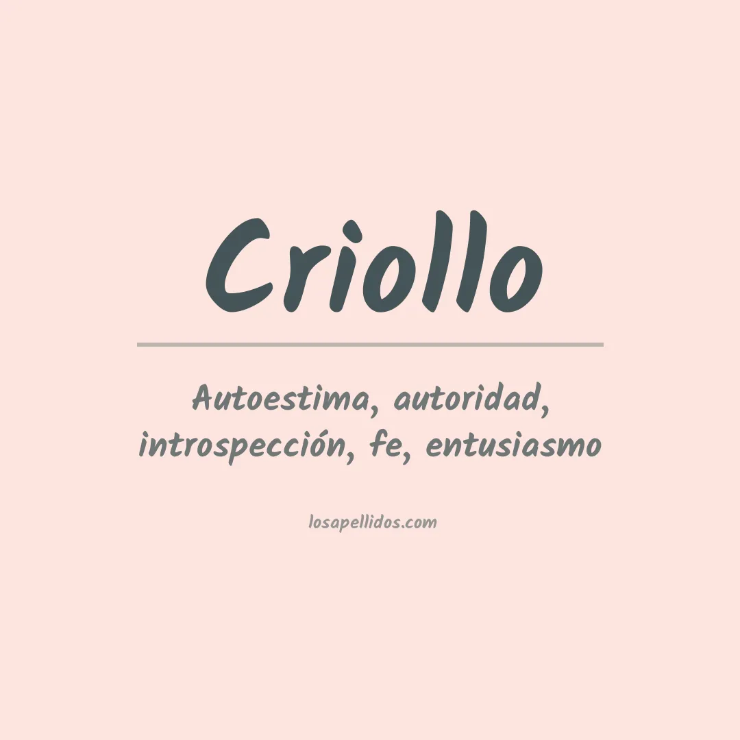 Apellido Criollo