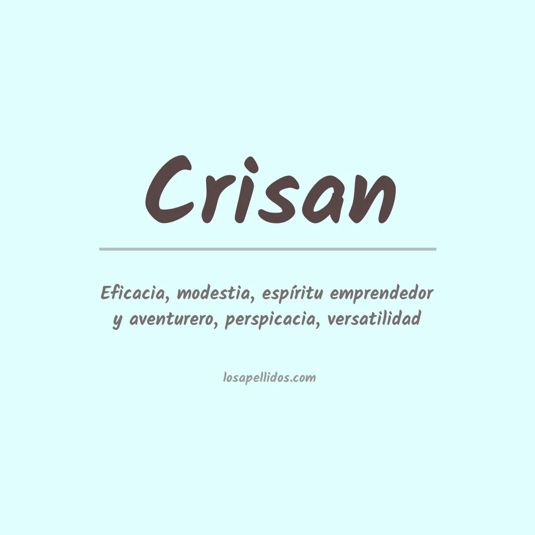 Apellido Crisan