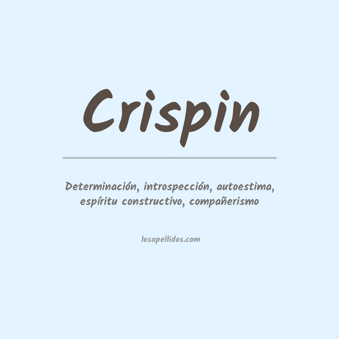 Apellido Crispín
