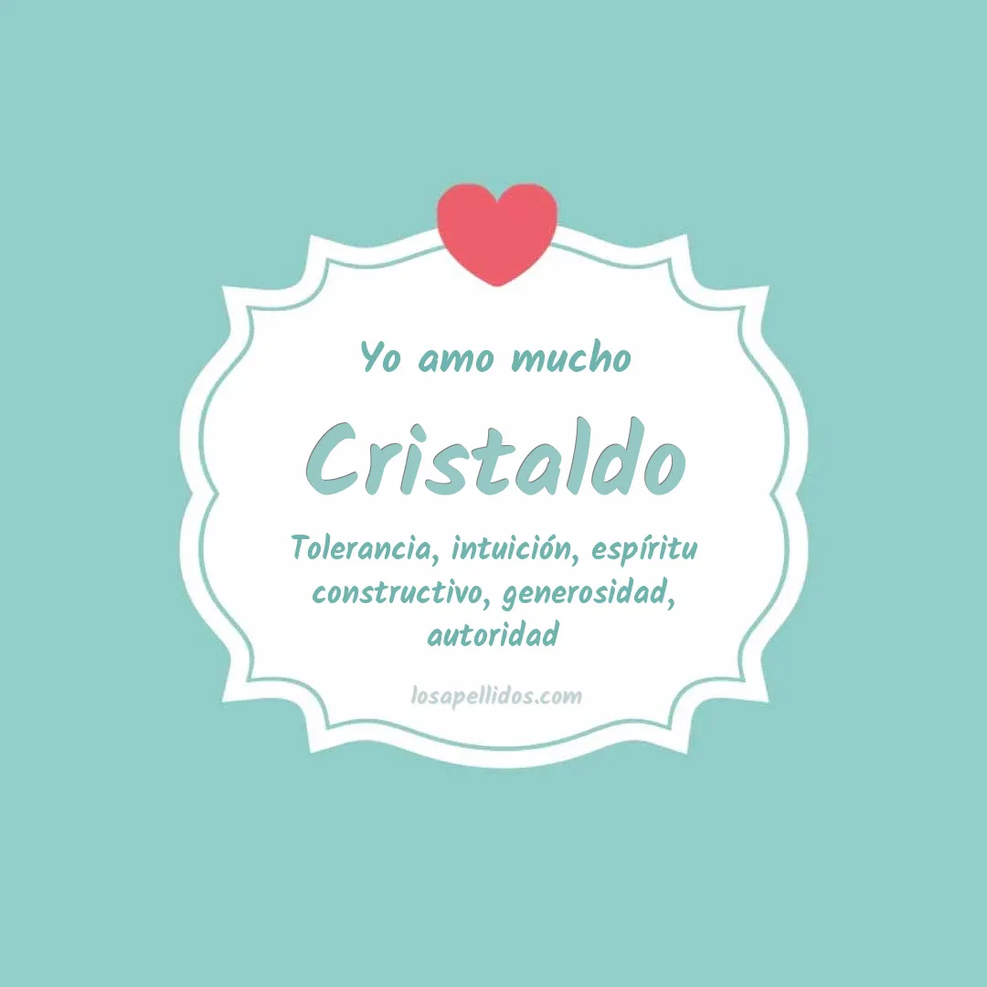 Yo amo mucho Cristaldo