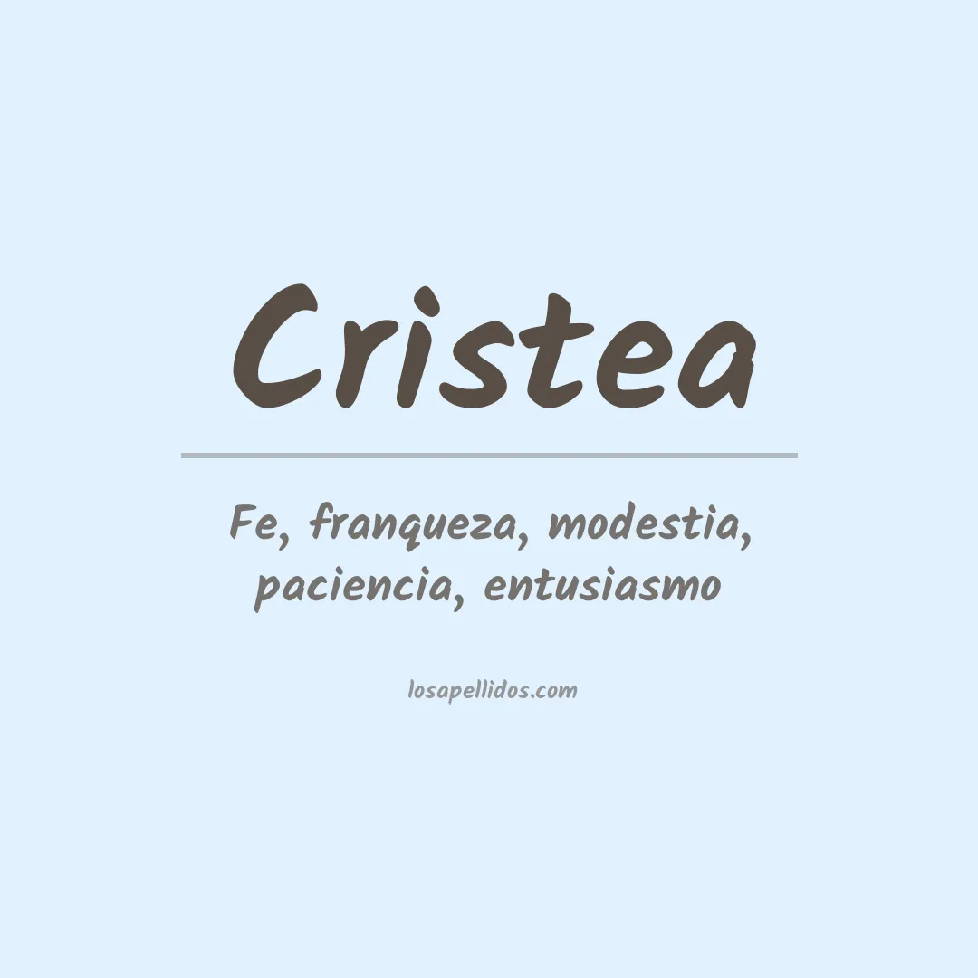 Apellido Cristea