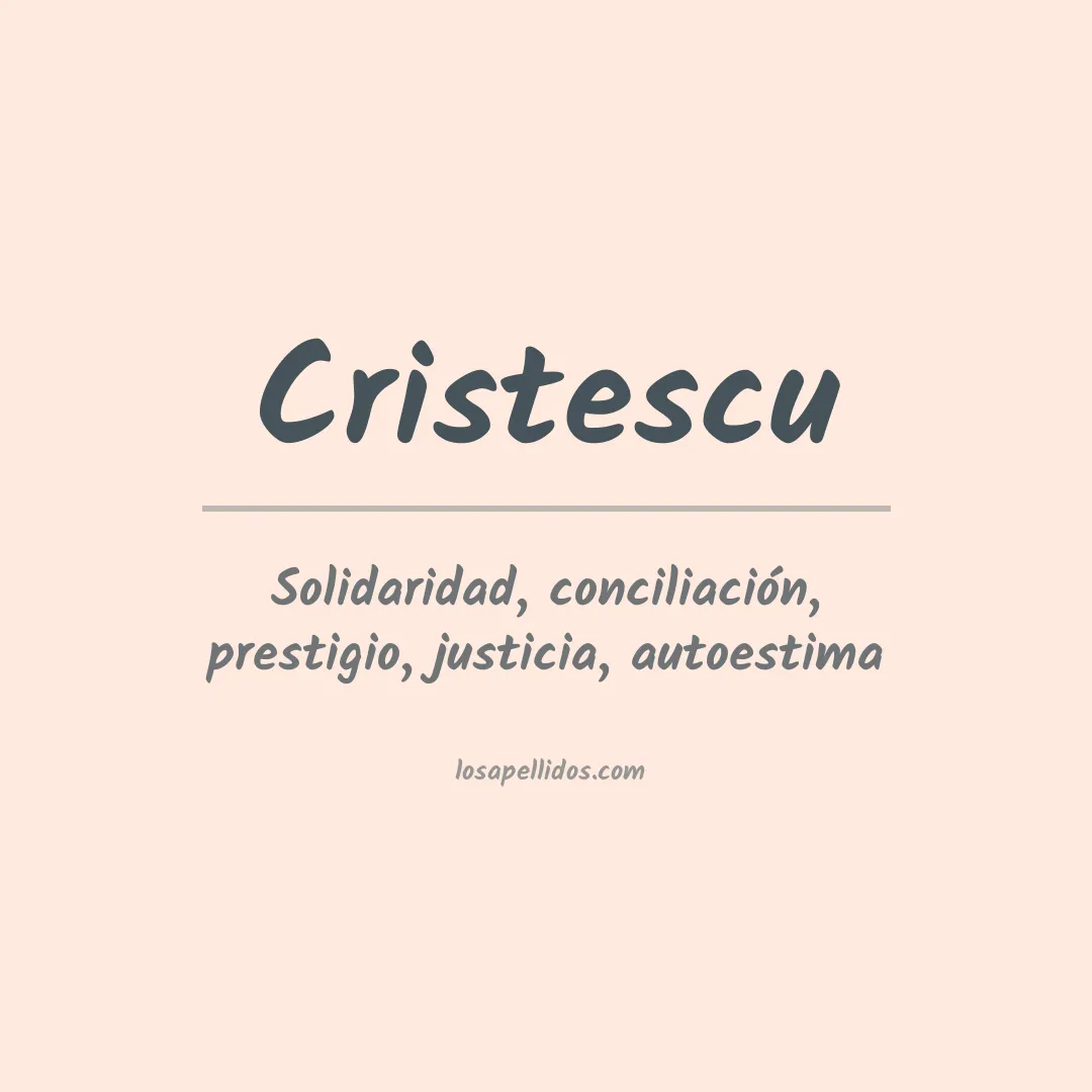 Apellido Cristescu
