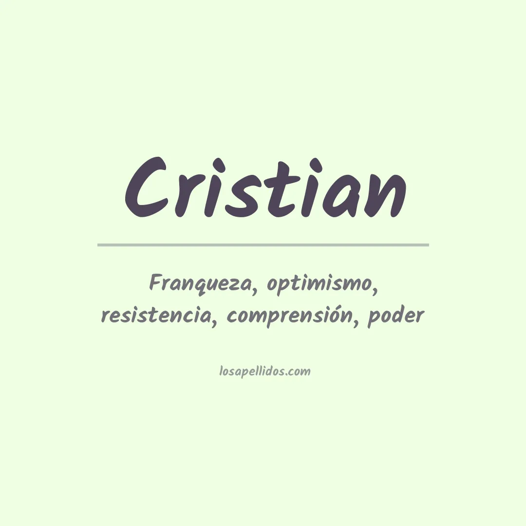 Apellido Cristian