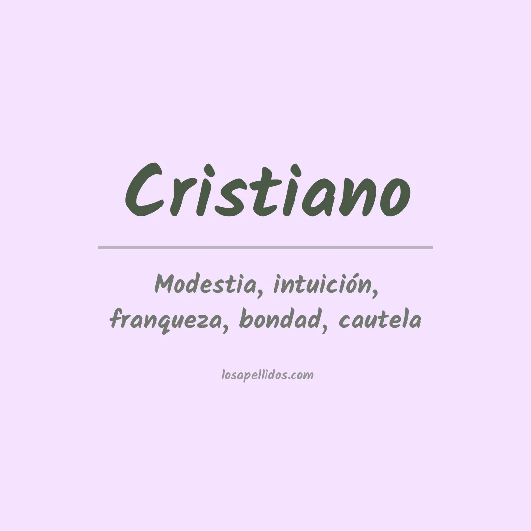 Apellido Cristiano