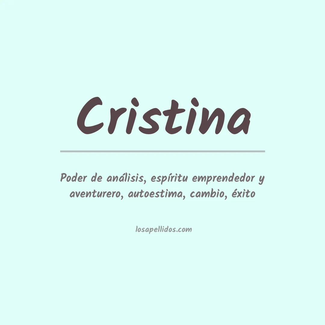 Apellido Cristina