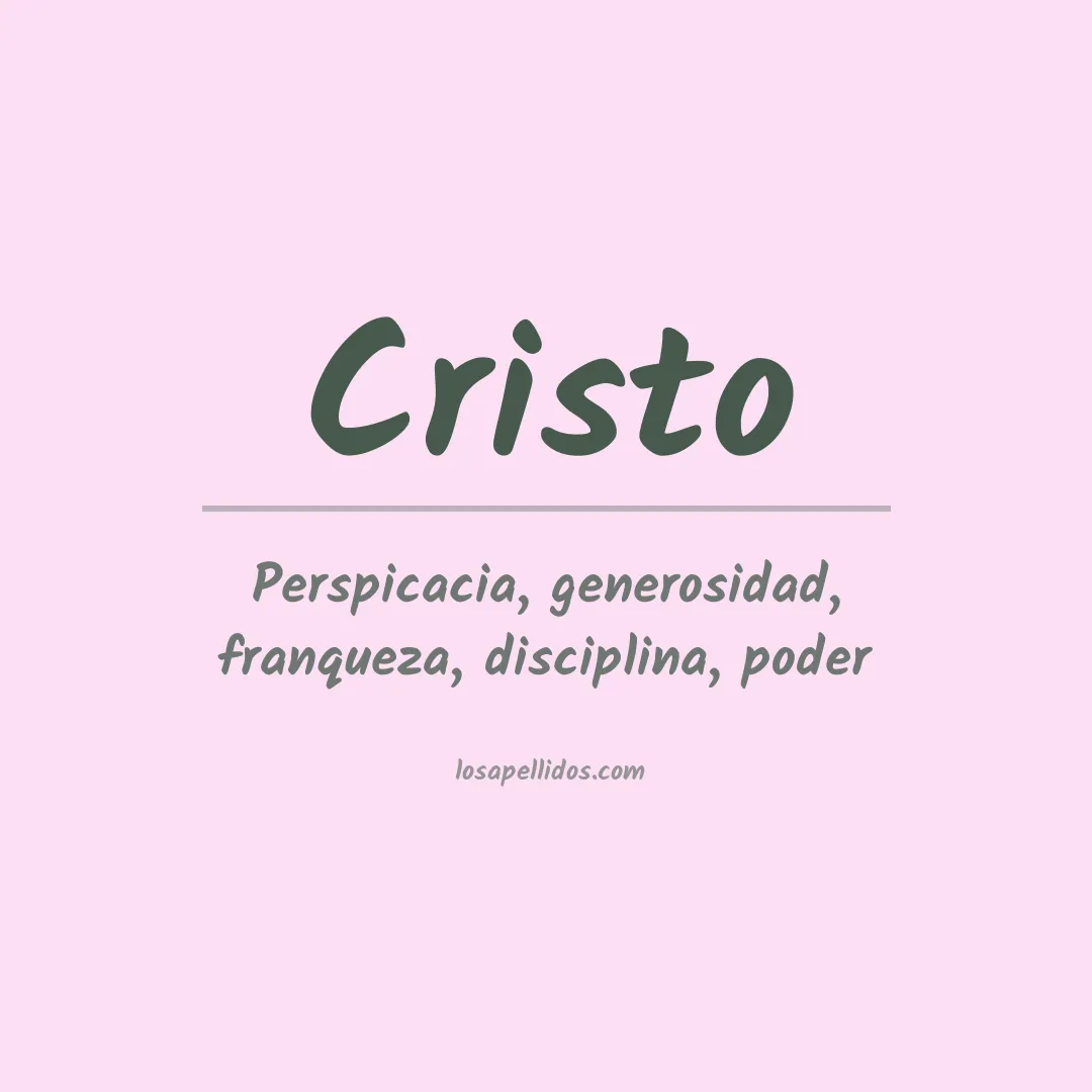 Apellido Cristo