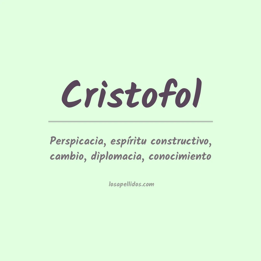 Apellido Cristofol