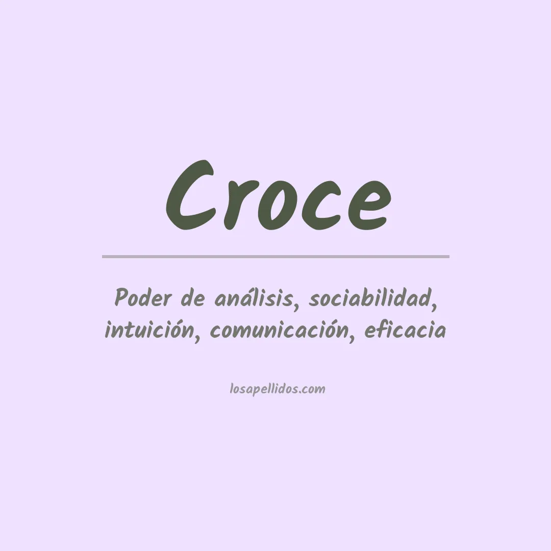Apellido Croce