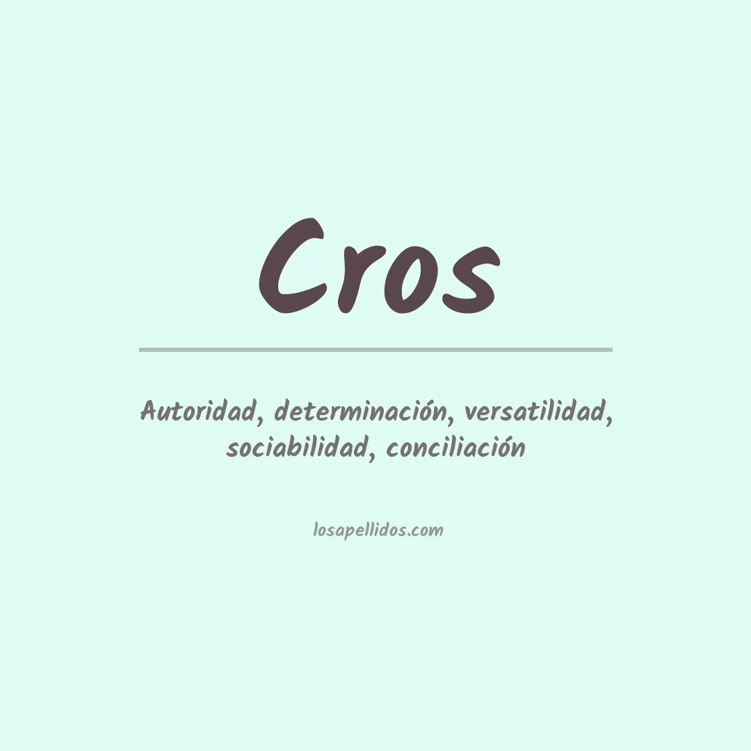 Apellido Cros
