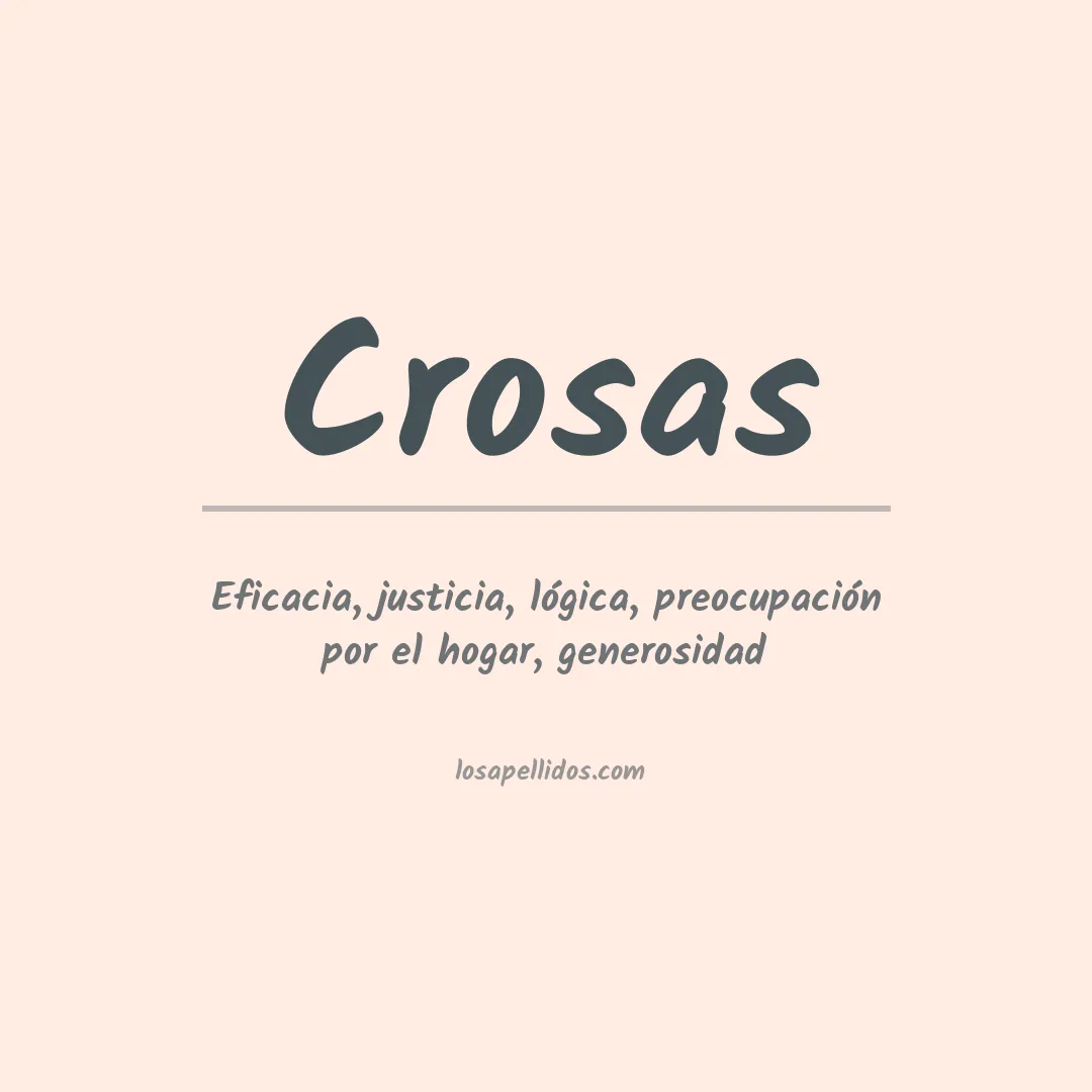 Apellido Crosas