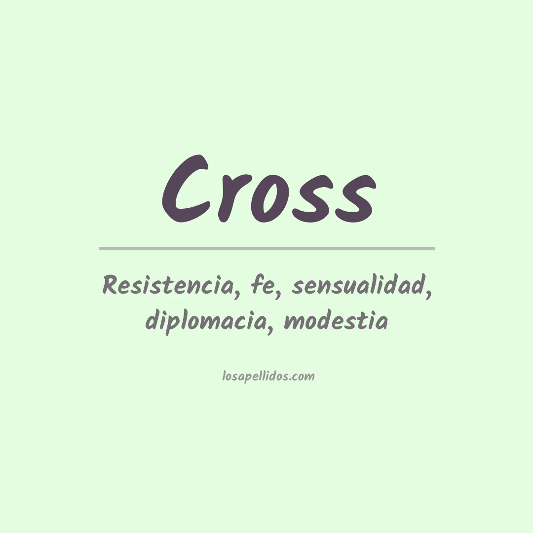 Apellido Cross