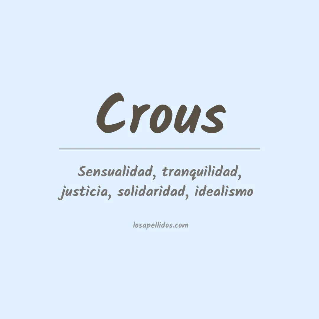 Apellido Crous